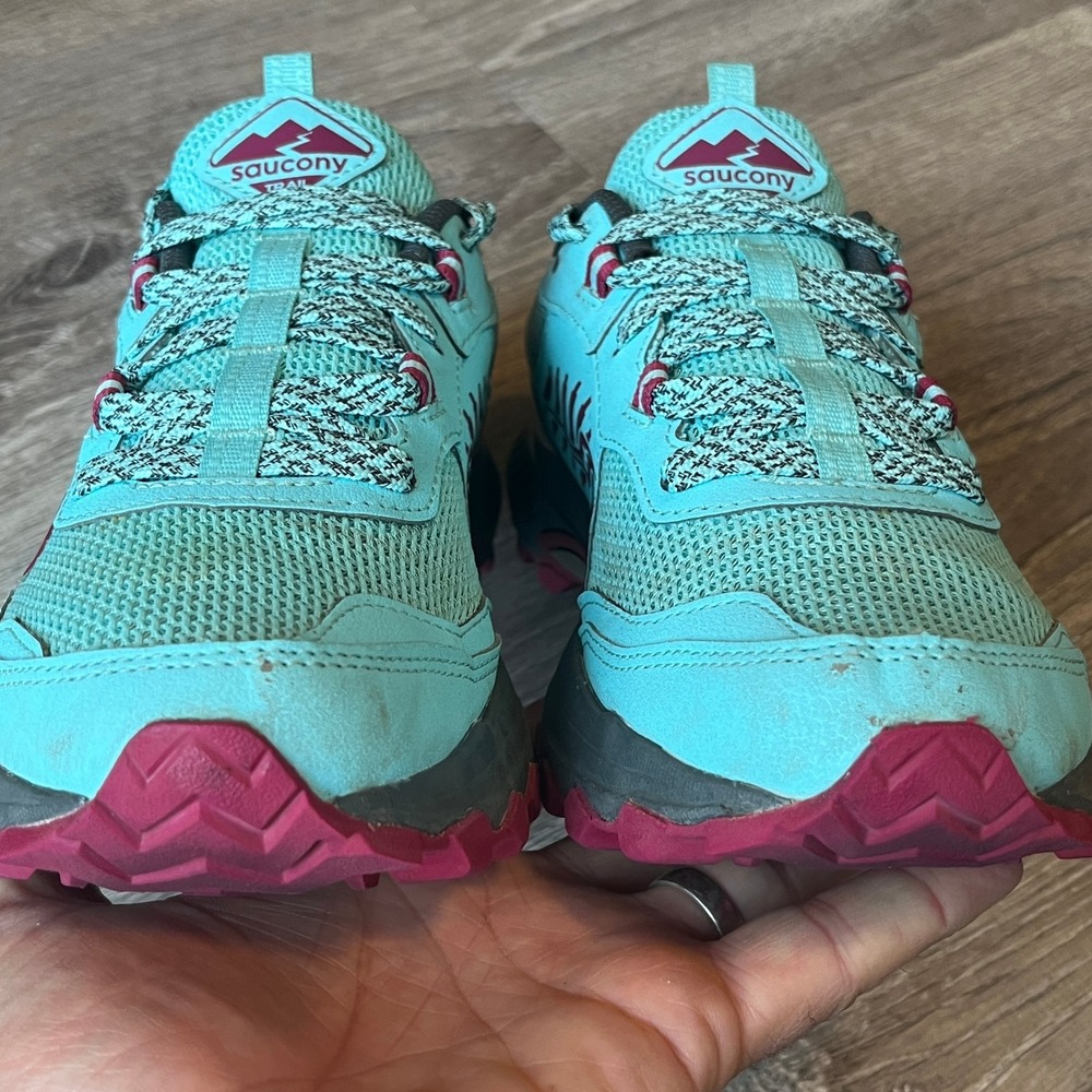 Saucony Trail Excursion TR 15 Trail Running Shoes Teal Womens 7.5 UK 5.5 EU 38.5 - Picture 4 of 8